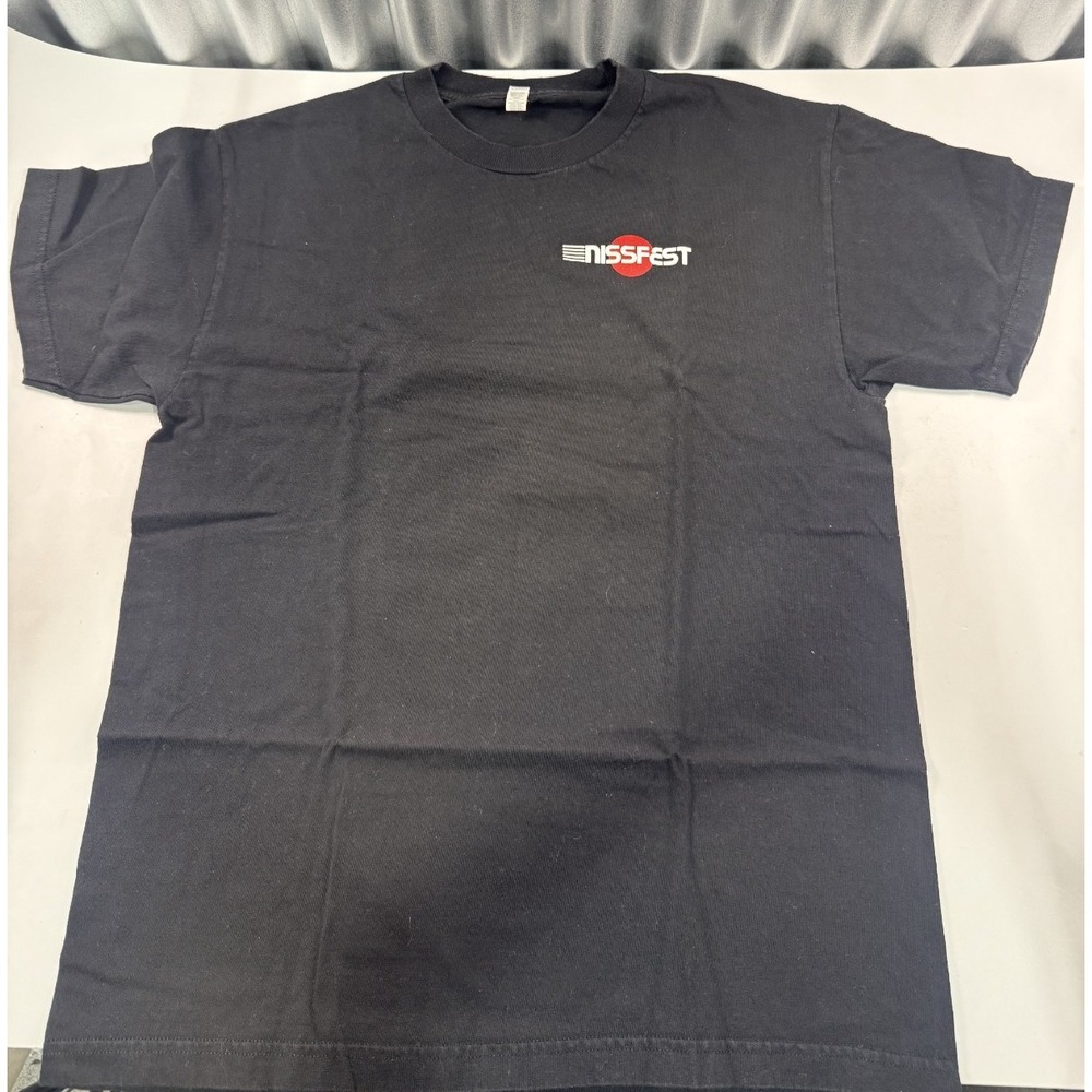 Vintage Nissfest Nissan T Shirt Black Size L Car Enthusiastic Promo Graphic Tee